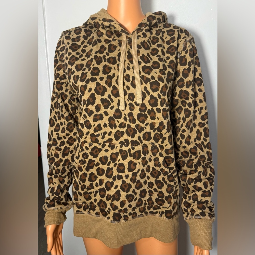 Amazon Essentials Brown Leopard Print Women's Hoo… - image 1